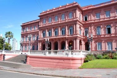 Casa Rosada (pembe ev) Buenos Aires Argentina.La Casa Rosada, Arjantin hükümetinin resmi yönetim koludur..