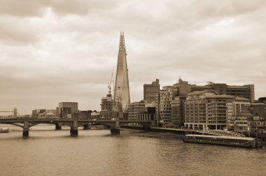 LONDON - JUNE 04:Shard London Bridge ,it is the tallest building in the European Union. It is also the second-tallest free-standing structure in the United Kingdom on June 04 2012, London, UK