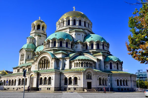 Sofia Bulgaria Septiembre Catedral San Alejandro Nevski Una Catedral Ortodoxa — Foto de Stock