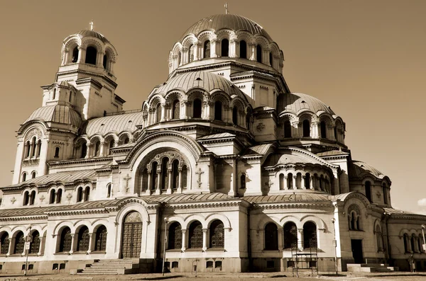 Sofia Bulgária Setembro Catedral São Alexandre Nevsky Uma Catedral Ortodoxa — Fotografia de Stock