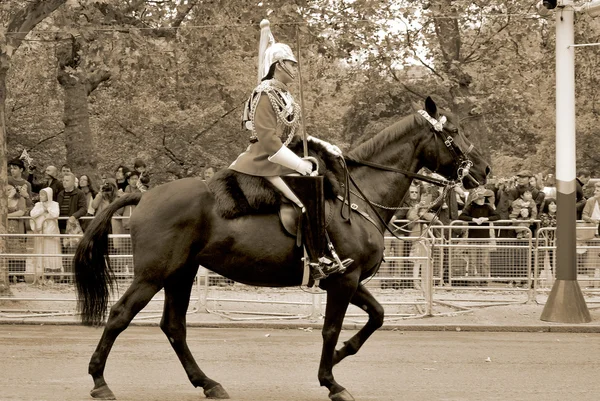 London Marea Britanie Iunie Gărzile Reginei Timpul Paradei Trooping Color — Fotografie, imagine de stoc