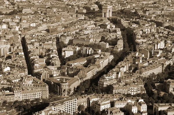 Paris Fransa Daki Eyfel Kulesi Nden Paris Kuş Bakışı — Stok fotoğraf