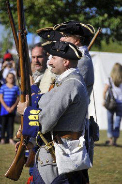 MONTREAL CANADA- SEPT. 02: Montreal military culture festival participant on Sept. 02 2012 in Montreal, Canada. The Great Military Montrealers from 1812-2012 exhibition.