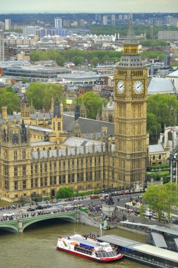 LONDON ENGLAND UK JUNE 1 2012: The Palace of Westminster is the meeting place of the House of Commons and the House of Lords, the two houses of the Parliament of the United Kingdom. 