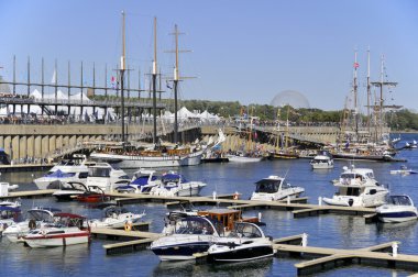 MONTREAL-SEPT 16: Festival du Bateau Classique de Montral - Montreal Classic Boat Festival,on September, 16, 2012 Montreal, Canada, Montreal old port quays are the perfect venue for a festival.