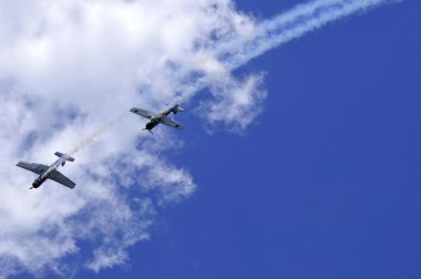 BROMONT,QUEBEC,CANADA - JULY 1:  Unidentified Pilot during air show on July 1 2012. Bromont, Canada. Air show at the Roland-Desourdy Airport to benefit LEUCAN for cancer research.
