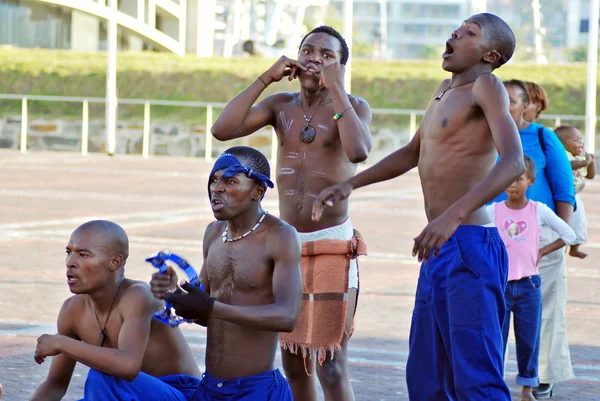 Cape Town South Africa May Unidentified Young Men Wears Workers — стоковое фото