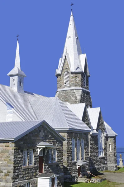 Church Assomption Baie Des Soables Gaspesie Quebec Canada — Stockfoto