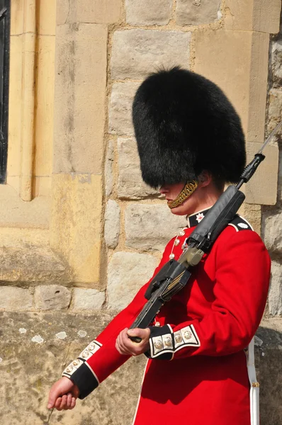 London England June Queen Guard Tower London June 2012 Queen — Fotografia de Stock