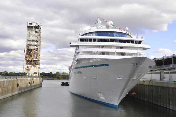 Barco Río Puerto — Foto de Stock