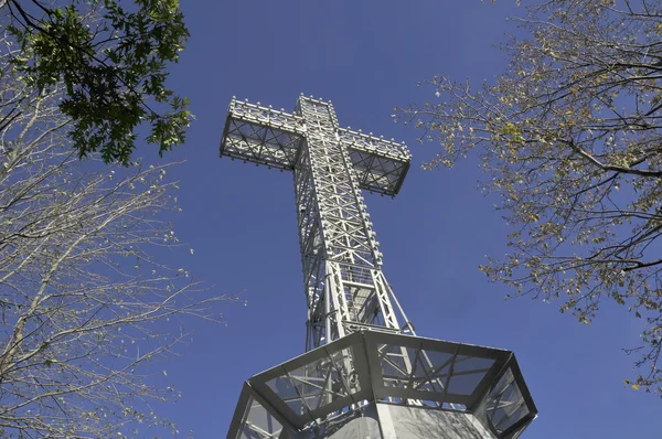 Das Mount Royal Cross Ist Ein Monument Auf Dem Mount — Stockfoto