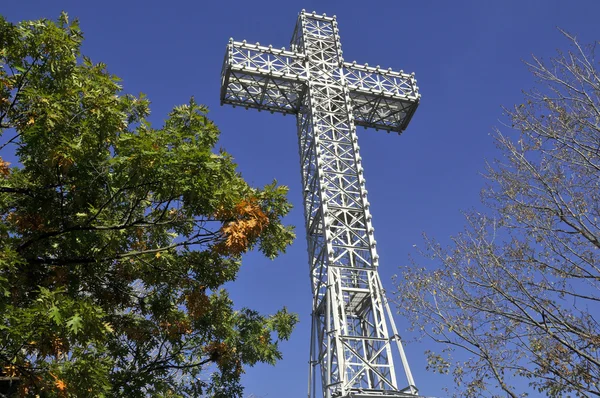 Das Mount Royal Cross Ist Ein Monument Auf Dem Mount — Stockfoto