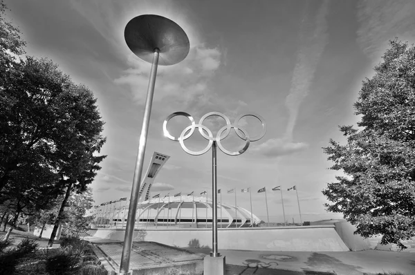 Montreal Canada August Montreal Olympic Stadium Tower August 2012 Tallest — Stock Photo, Image