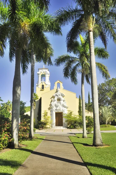 Εκκλησία Του Coral Gables Μαϊάμι Φλόριντα Ηπα — Φωτογραφία Αρχείου