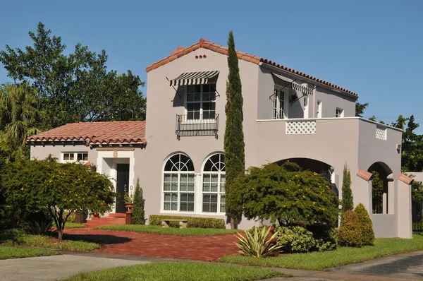Typical gated community residence in Coral Gable, Miami, South Florida,