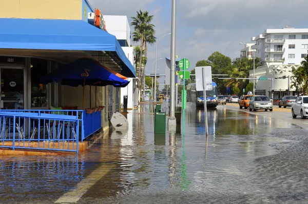 Miami South Beach Florida October Miami South Beach Lenox Ave — Stockfoto