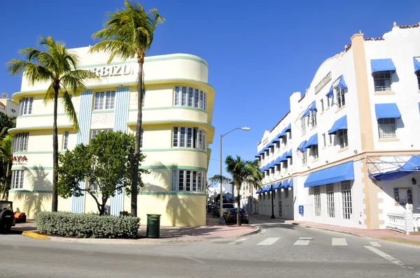 Miami South Beach Florida Usa Ottobre Ocean Drive Buildings Ottobre — Foto Stock