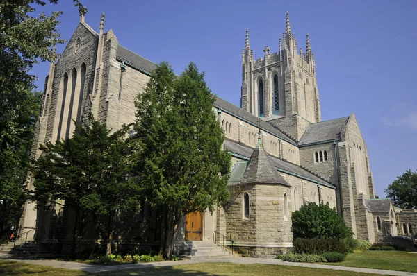 Uppstigningen Vår Lord Parish Kyrka Westmount Quebec — Stockfoto