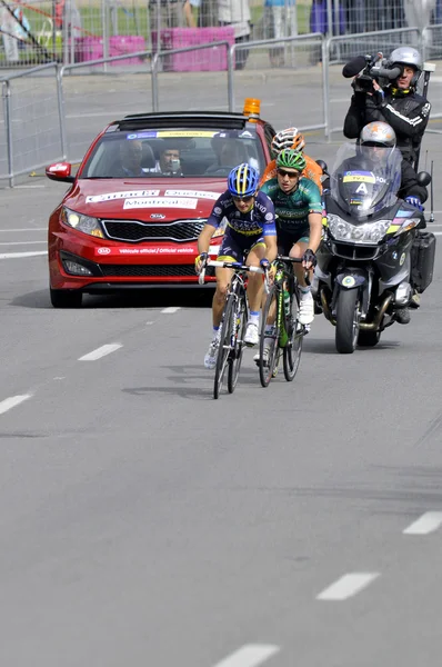 Montréal Canada Septembre Groupe Cyclistes Action Grand Prix Cycliste Montréal — Photo