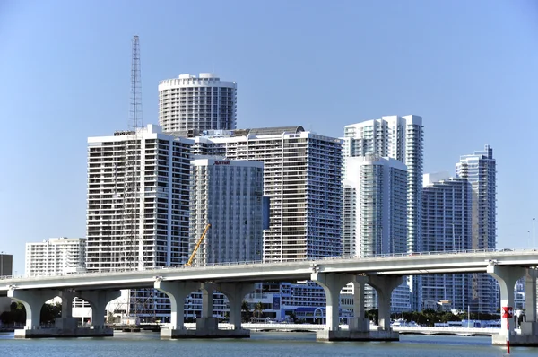 Miami Florida October 마이애미 다운타운은 마이애미에서 빠르게 성장하는 지역으로 성장하고 — 스톡 사진