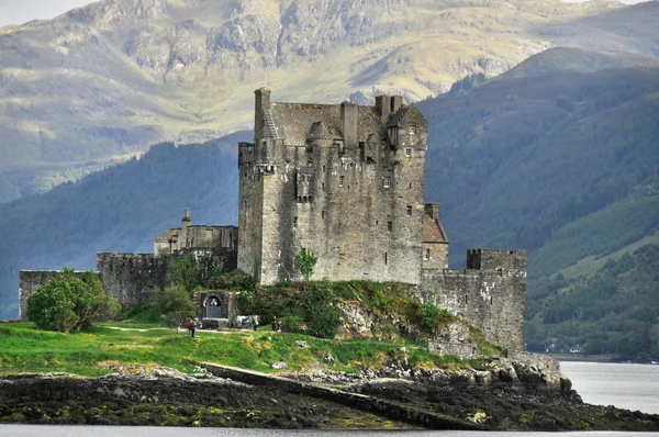 Castillo Eilean Donan Una Pequeña Isla Loch Duich Las Highlands — Foto de Stock