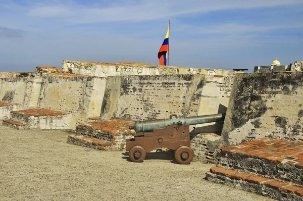 Castillo San Felipe Barajas Είναι Ένα Φρούριο Στην Πόλη Της — Φωτογραφία Αρχείου