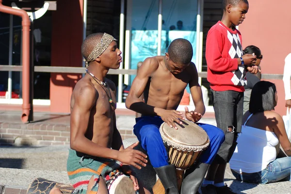 CAPE TOWN - SOUTH AFRICA - MAY 25 : Unidentified young men wears workers clothing, during presentation of soweto street dancing, south african style on May 25, Cape Town, South Africa.