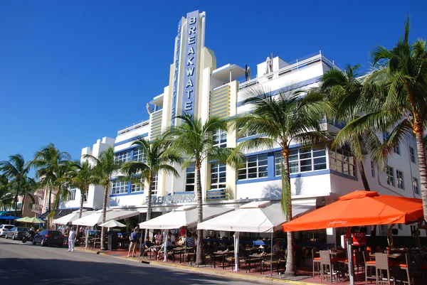 Miami South Beach Florida Octubre Edificios Ocean Drive Octubre 2012 — Foto de Stock