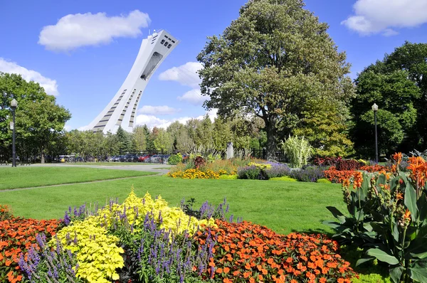 Montreal Canadá Septiembre Torre Del Estadio Olímpico Montreal 2012 Torre — Foto de Stock