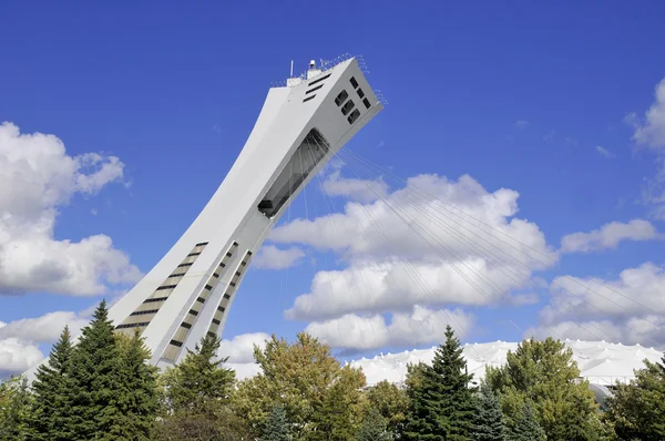 Montreal Canada September Montreal Olympic Stadium Tower 2012 Tallest Inclined — Stock Photo, Image