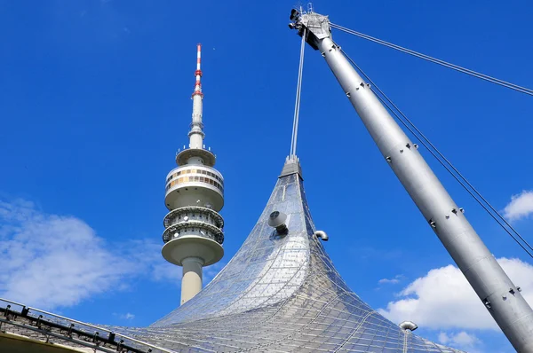 Munich Germany Olympiaturm Has Overall Height 291 Weight 500 Tonnes — Stock Photo, Image