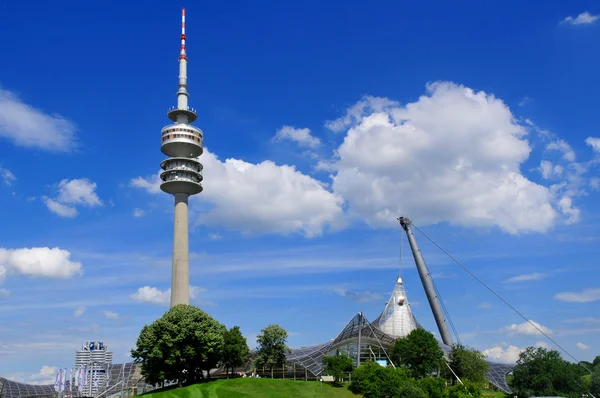 Munich Alemania Junio Estadio Del Olympiapark Munich Alemania Parque Olímpico — Foto de Stock