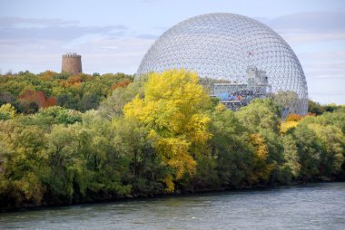 MONTREAL-CANADA OCT. 3: The Biosphere is a museum in Montreal dedicated to the environment. Located at Parc Jean-Drapeau in the former pavilion of the United States on Oct. 3 2011 Montreal, Canada