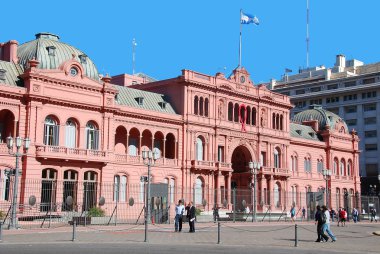 Buenos Aires Argentine 25 Kasım: Casa Rosada (pembe ev) Buenos Aires Argentina.La Casa Rosada, 25 Kasım 2011 tarihinde Arjantin hükümetinin resmi yönetim koludur..