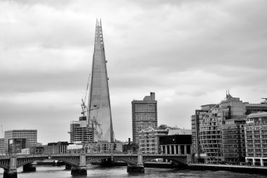 LONDON - JUNE 04:Shard London Bridge ,it is the tallest building in the European Union. It is also the second-tallest free-standing structure in the United Kingdom on June 04 2012, London, UK