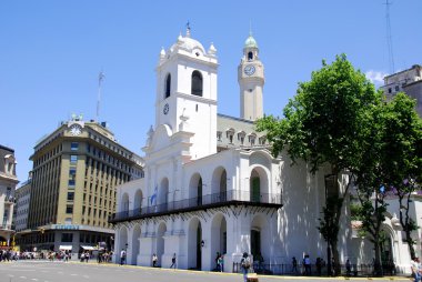 BUENOS - AIRES  - ARGENTINA, NOVEMBER 27: Famous and nice 19th - century historic European building of downtown Buenos Aires, Argentina., South America on November 27 2011