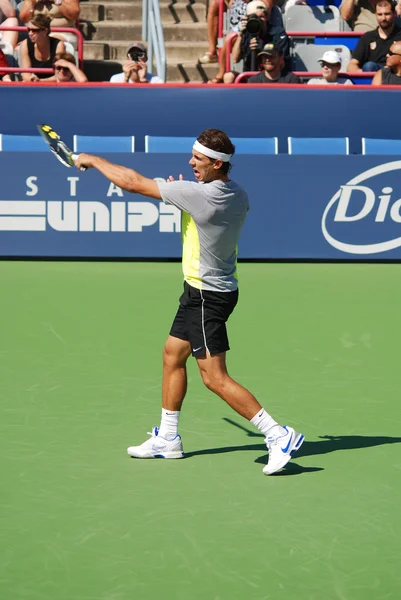 Montreal Agosto Rafael Nadal Cancha Entrenamiento Montreal Rogers Cup Agosto — Foto de Stock