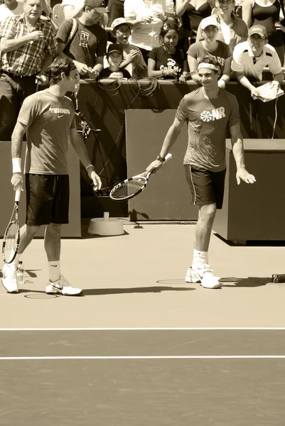 Montreal Agosto Raphael Nadal Sul Campo Allenamento Alla Montreal Rogers — Foto Stock