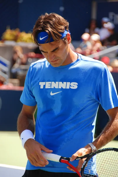 Montreal Agosto Roger Federer Sul Campo Della Montreal Rogers Cup — Foto Stock