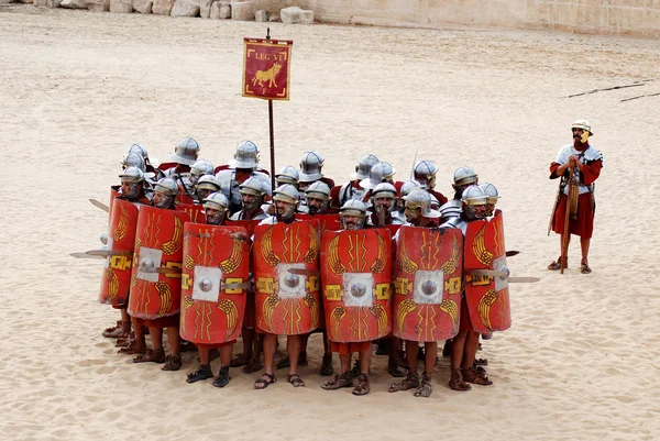 Jerash Jordan November Jordanian Men Dress Roman Soldier Roman Army — стоковое фото