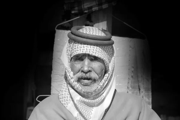 Oude Man Traditionele Arabische Kleren — Stockfoto