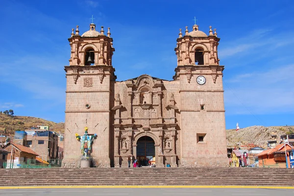 Catedral Puno Catedral Basalica San Carlos Borromeo Una Catedral Barroca — Foto de Stock