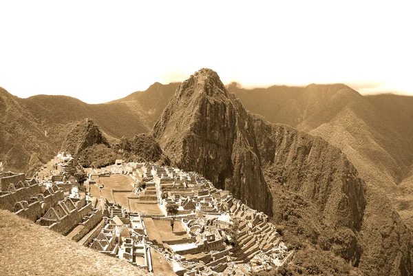 Machu Picchu Panorámája Peruban — Stock Fotó