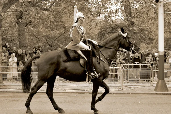 London Ιουνιοσ Φρουροί Της Βασίλισσας Κατά Διάρκεια Της Παρέλασης Τελετή — Φωτογραφία Αρχείου