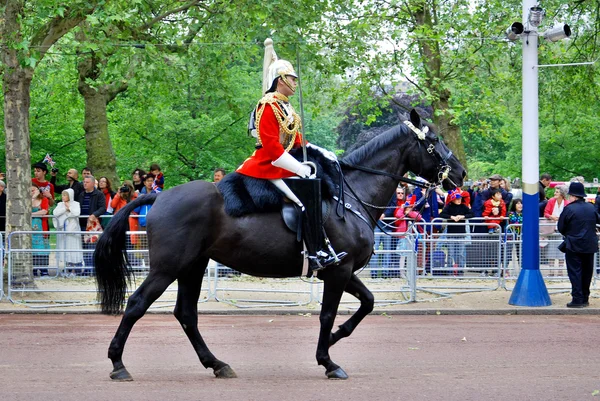 London June Queen Guards Trooping Color Ceremony Parade Mall Buckingham — Stock Photo, Image