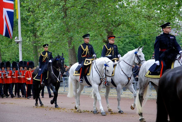 Londen Juni Koninginnewacht Tijdens Trooping Color Ceremonie Parade Mall Buckingham — Stockfoto