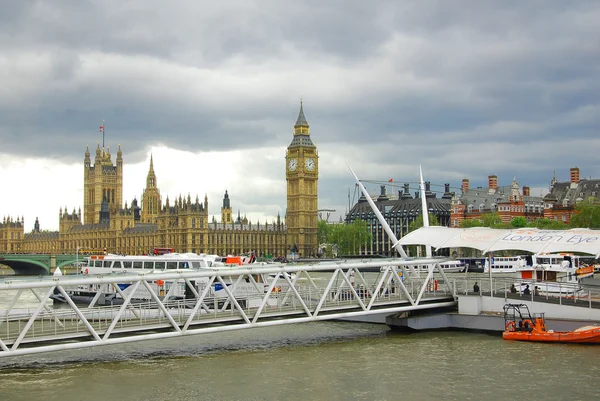 国会大厦在伦敦的鸟瞰图 — 图库照片