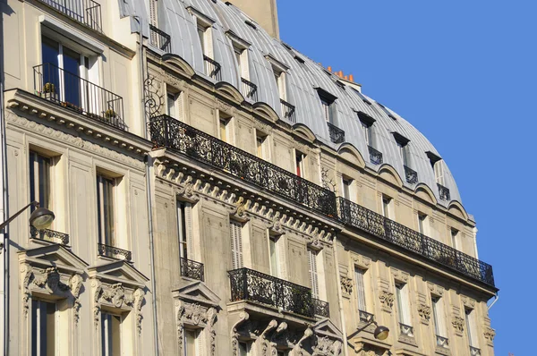 Podrobnosti Pařížských Budovách Francie — Stock fotografie