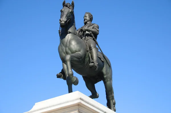 Standbeeld Van Henri Pont Neuf Parijs Frankrijk — Stockfoto