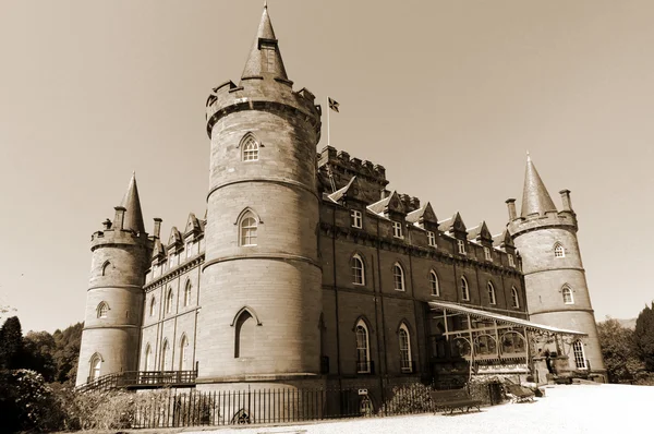 Zamek Inveraray Szkocja Maja Nieruchomość Pobliżu Inveraray Hrabstwie Argyll Brzegu — Zdjęcie stockowe